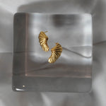 Lombok earrings in gold – smelt