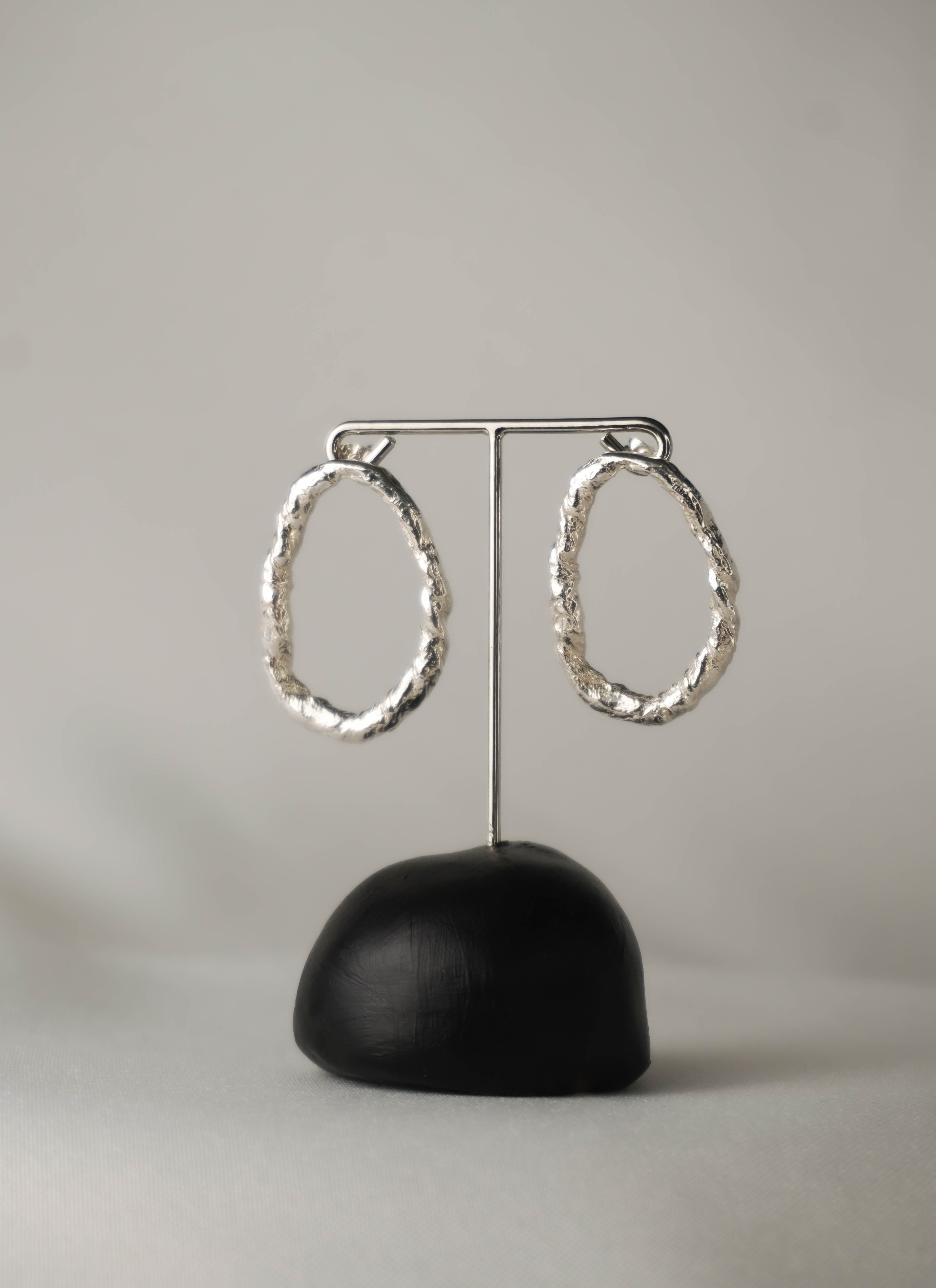 Orbit earrings in silver – smelt