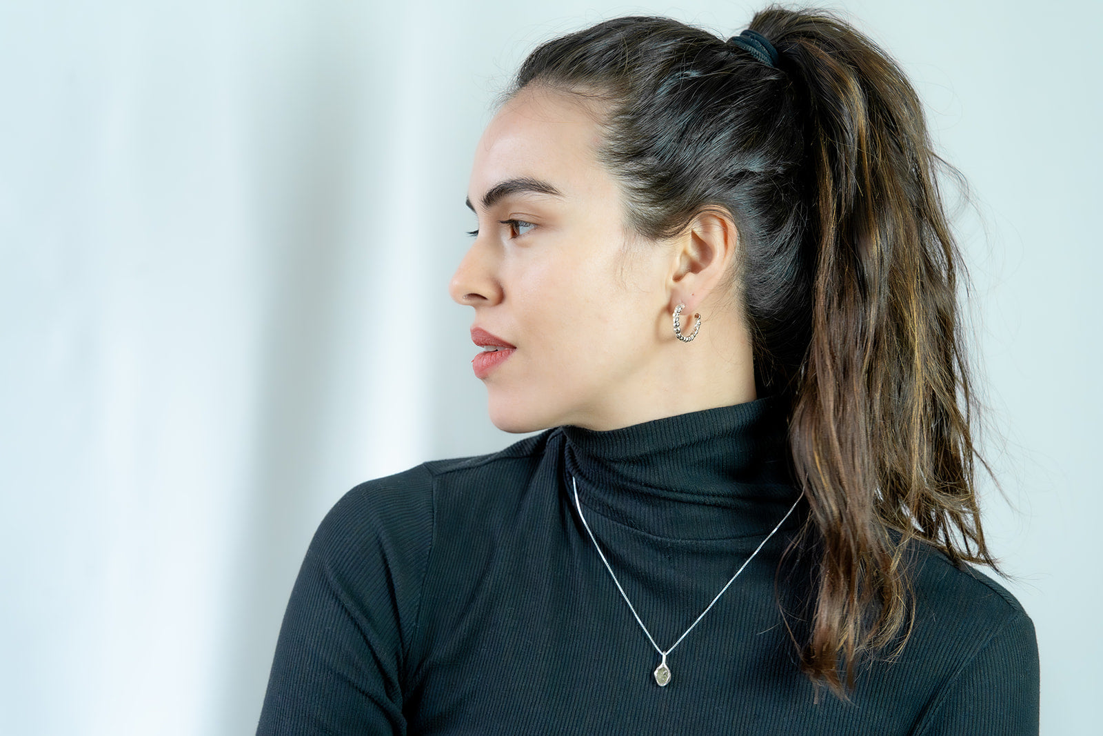 Bubbles Hoop earrings in silver – smelt