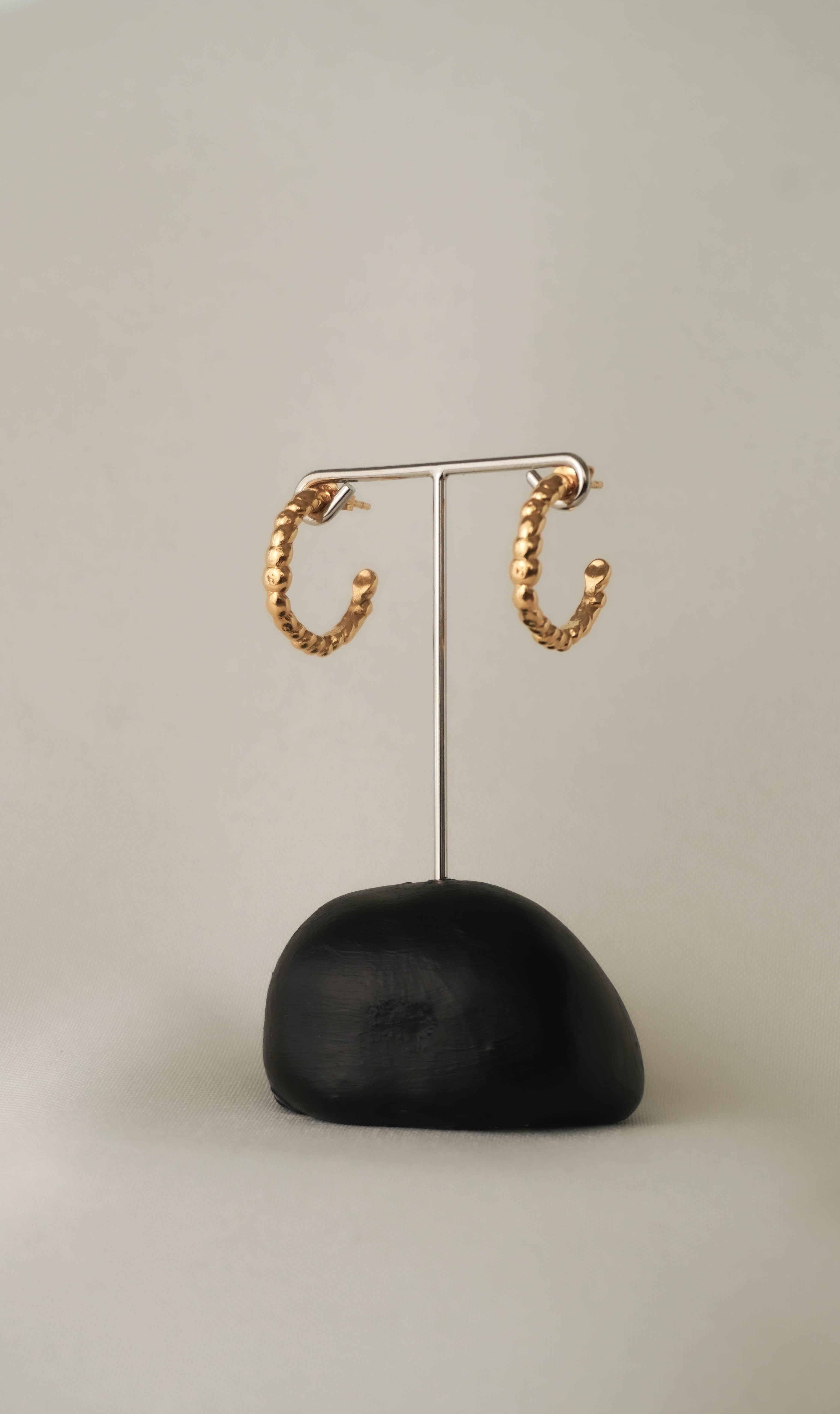 Bubbles Hoop earrings in gold – smelt