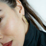 Comet earrings in gold – smelt