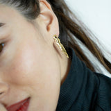 Comet earrings in gold – smelt