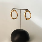 Ensō earrings in gold – smelt