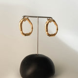 Ensō earrings in gold – smelt