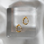 Ensō earrings in silver – smelt