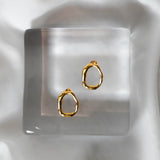 Ensō earrings in silver – smelt