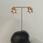 Howdy earrings in gold – smelt