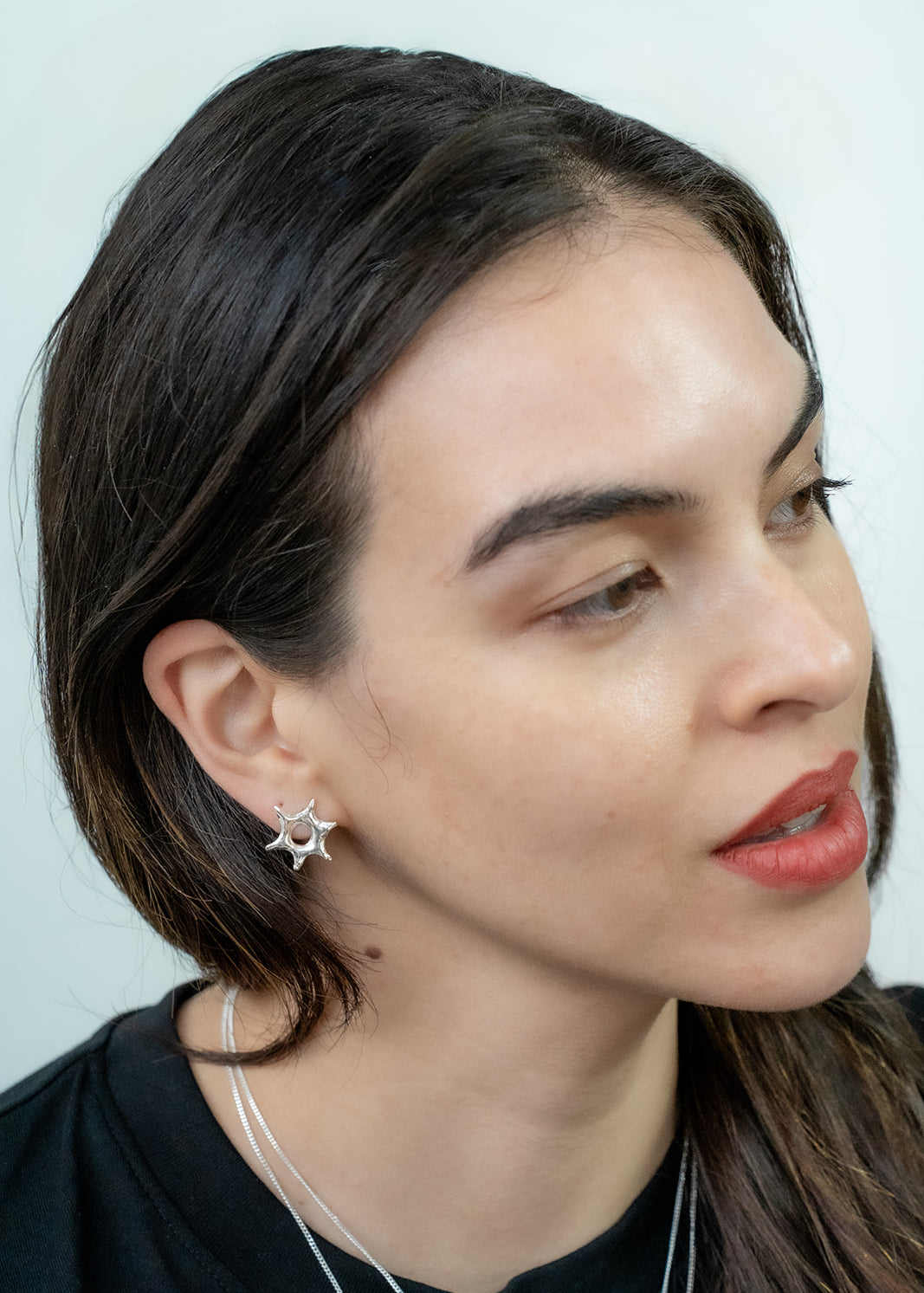 Howdy earrings in silver – smelt