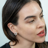 Howdy earrings in silver – smelt