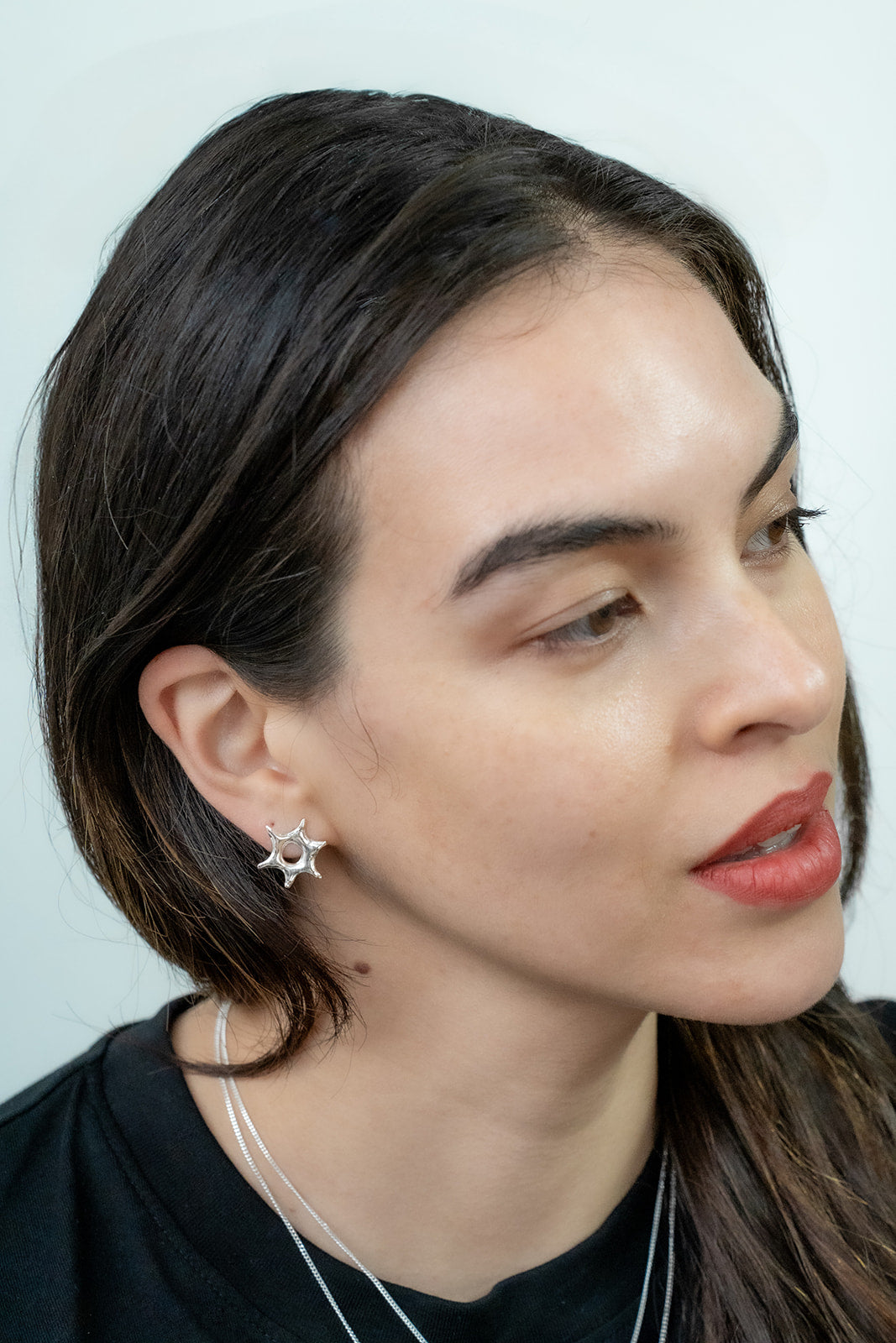 Howdy earrings in silver – smelt