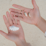 Lombok earrings in silver – smelt