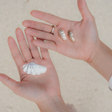 Lombok earrings in silver – smelt