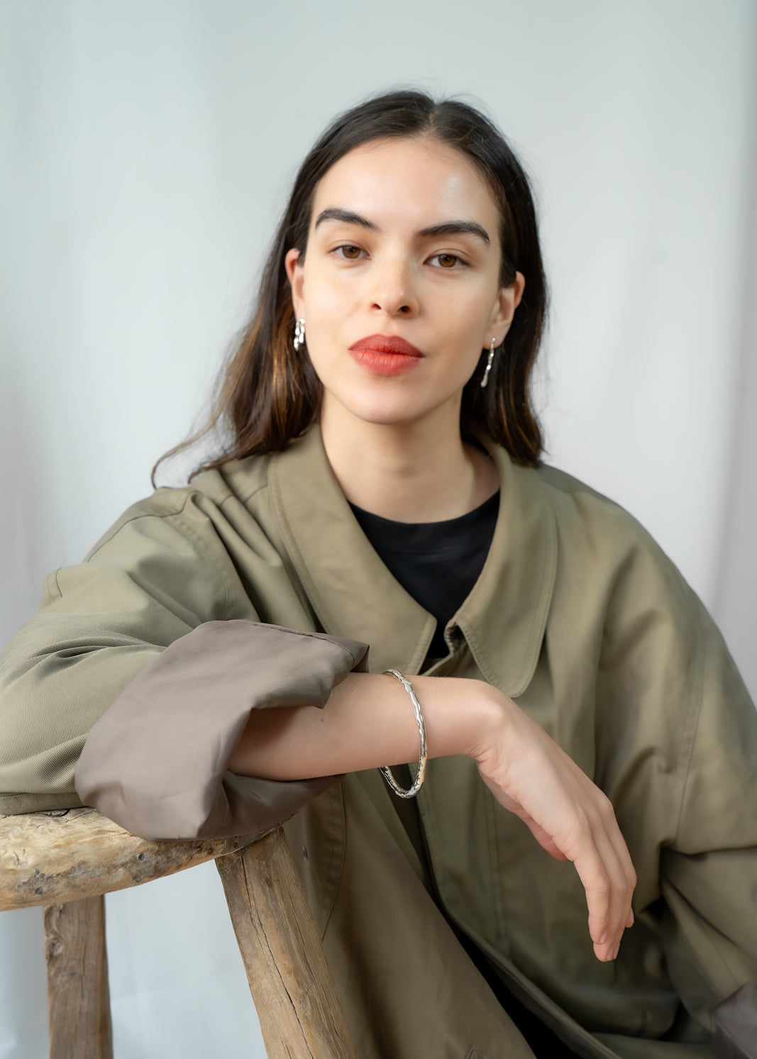 Monsoon earrings in silver – smelt