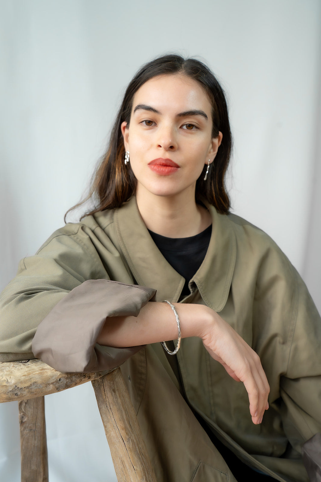 Monsoon earrings in silver – smelt