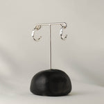 New Moon earrings in silver – smelt