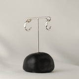 New Moon earrings in silver – smelt