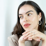 Orbit earrings in silver – smelt