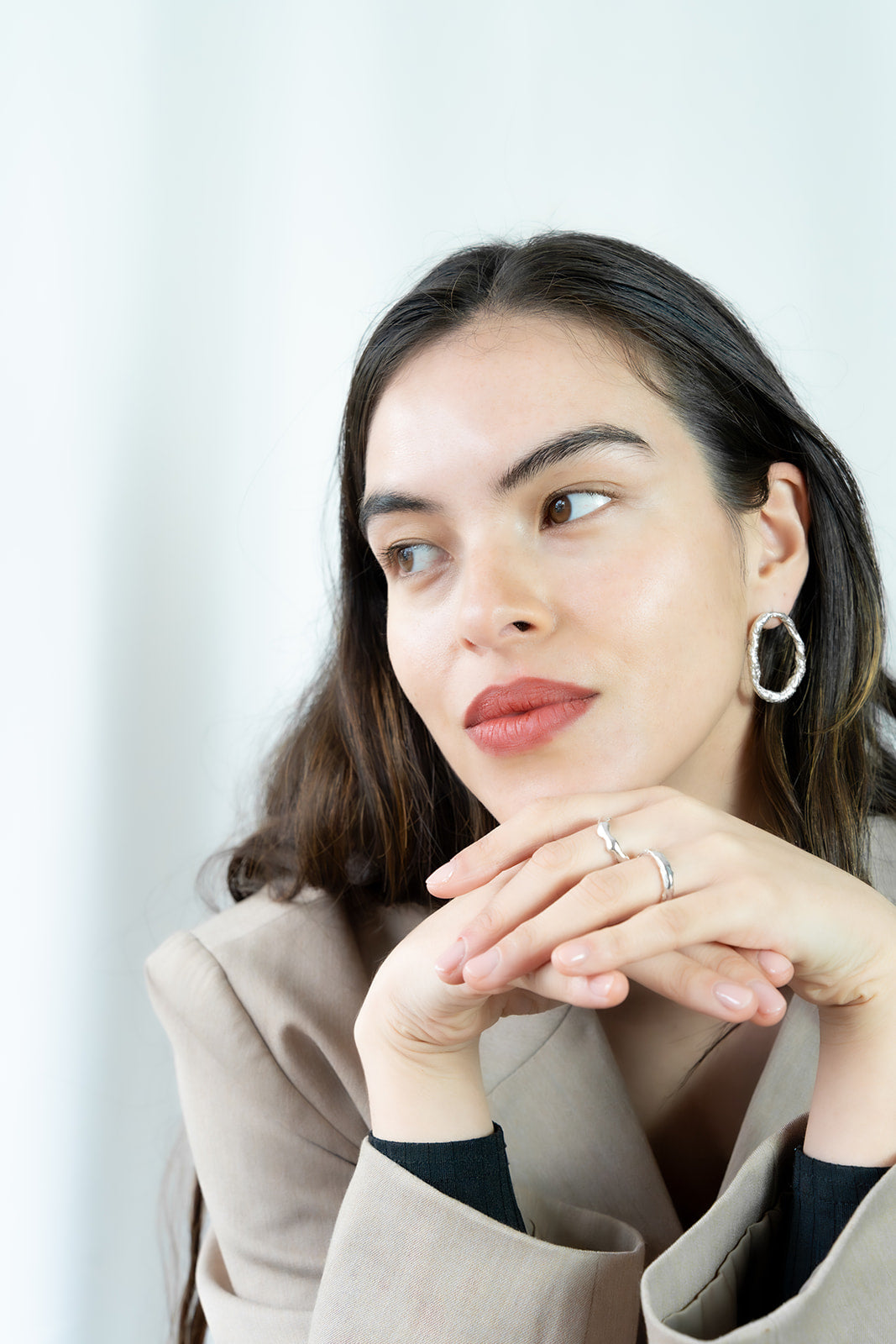 Orbit earrings in silver – smelt