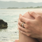 Bubbles Ring ring in silver – smelt